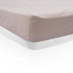 Cearceaf de pat cu elastic, dimensiune 160x200 cm , potrivit pentru saltele cu inaltime maxima de 30 cm . material 100% bumbac , densitate 144tc, elastic la colturi  HR-SHEET160-CRM