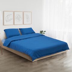 Set de pat dublu bbc blue,  Lenjerii de pat | electropc.ro