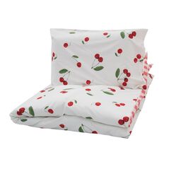 Set de pat single bumbac cherry,  Lenjerii de pat | electropc.ro