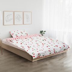 Set de pat single bumbac cherry,  Lenjerii de pat | electropc.ro
