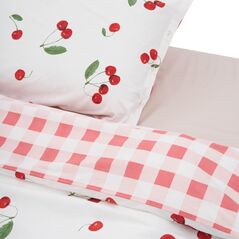Set de pat single bumbac cherry,  Lenjerii de pat | electropc.ro