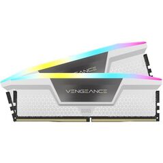 Memorie ram corsair vengeance rgb 32gb (2x16) dddr5 5600 mhz, cl36, 1.25v xmp 3.0 white,  Memorii RAM Desktop | electropc.ro