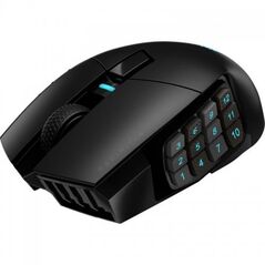 Mouse gaming corsair scimitar elite wireless mmo, 26000 dpi, 16 butoane, optic, negru,  Mouse | electropc.ro