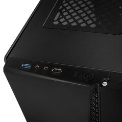 Carcasa kolink quantum rgb mid-tower tmp g negru, pci-slots 7 , preinstalled fans 1x 120 mm,  Carcase | electropc.ro