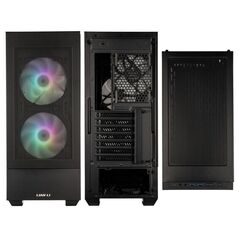 Carcasa lian li lancool 205 mesh c mid-tower negru, pci-slots 7, preinstalled fans 1x 120 mm, 2x 140 mm,  Carcase | electropc.ro