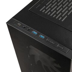 Carcasa lian li lancool 205 mesh c mid-tower negru, pci-slots 7, preinstalled fans 1x 120 mm, 2x 140 mm,  Carcase | electropc.ro
