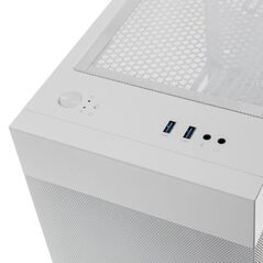 Carcasa lian li lancool 205m mesh mc-atx t g alb, preinstalled fans  2x 140 mm,  Carcase | electropc.ro