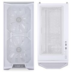 Carcasa lian li lancool 215 mid-tower argb tempered glass alb, pci-slots 7, preinstalled fans 1x 120 mm, 2x 200 mm,  Carcase | electropc.ro