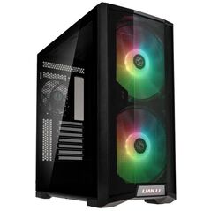Carcasa lian li lancool 215 mid-tower argb tempered glass negru, pci-slots 7, preinstalled fans 1x 120 mm, 2x 200 mm,  Carcase | electropc.ro
