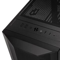 Carcasa lian li lancool ii m c rgb mid-twr tempered glass negru, pci- slots 7, preinstalled fans 3x 120 mm,  Carcase | electropc.ro