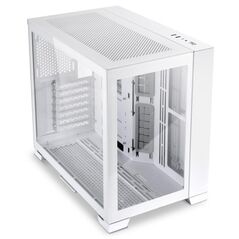 Carcasa lian li o11 dyn mini snow edition mid-tower tempered glass alb, pci-slots 5, 7,  Carcase | electropc.ro