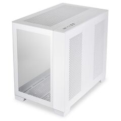 Carcasa lian li o11 dyn mini snow edition mid-tower tempered glass alb, pci-slots 5, 7,  Carcase | electropc.ro