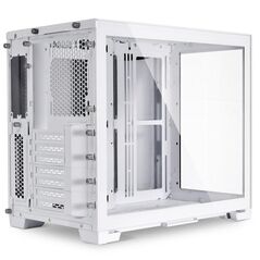 Carcasa lian li o11 dyn mini snow edition mid-tower tempered glass alb, pci-slots 5, 7,  Carcase | electropc.ro