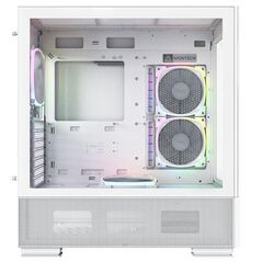 Carcasa montech sky two, mid-tower alb, preinstalled fans 4x 120 mm,  Carcase | electropc.ro