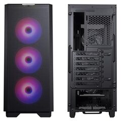 Carcasa phanteks eclipse g300a atx tempered glass 3x argb negru, preinstalled fans 3x 120 mm,  Carcase | electropc.ro