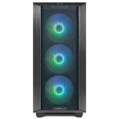 Lian li lancool iii e-atx mid-twr rgb negru, pci-slots 8, preinstalled fans 4x 140 mm,  Carcase | electropc.ro