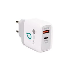 Alim. retea spacer qc usb-a&c 18w, alb,  Incarcatoare telefoane | electropc.ro