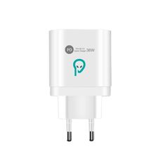 Alimentator retea spacer quick charge 36w, 1 x usb type-c 20w + 1 x usb qc 3.0, 2 x usb 2.4a, alb,  Incarcatoare telefoane | electropc.ro