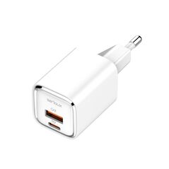 Incarcator retea serioux,intrare ac100-240v~ 50/60hz 0.7a max,pd ieșire: 5v-3a, 9v-3a, 12v-2.5a, 15v 2a, 20v=1.5a (30w), qc ieșire: 5v-3a, 9v-2a, 12v=1.5a (18w), pd+qc=5v=3.6a, total: 30w max, cablu type-c - type c 1m inclus,  Incarcatoare telefoane | electropc.ro