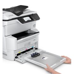 Multifunctional inkjet color rips business workforce pro wf-c878rdwf, recomandat impreuna cu tava suplimentara c12c932611 si cabinet 7112434, dimensiune a3 (printare, copiere, scanare, fax), duplex, viteza 35ppm alb-negru, 35ppm color, rezolutie 4800x1200,  Multifunctionale Inkjet | electropc.ro