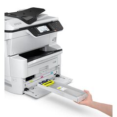 Multifunctional inkjet color rips business workforce pro wf-c878rdwf, recomandat impreuna cu tava suplimentara c12c932611 si cabinet 7112434, dimensiune a3 (printare, copiere, scanare, fax), duplex, viteza 35ppm alb-negru, 35ppm color, rezolutie 4800x1200,  Multifunctionale Inkjet | electropc.ro
