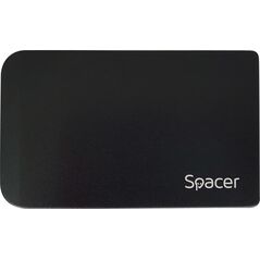Rack extern spacer, pt hdd/ssd, 2.5 inch, sata, interfata pc usb 3.0, husa piele sintetitca, aluminiu, negru,  Hard Disk-uri externe | electropc.ro