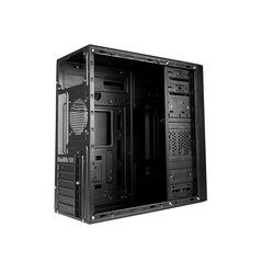 Carcasa delux mid tower dw600,sursa 500w, middle tower, atx, 2 x usb 3.0, audio, 2x5.25 ,8 cm black fan 2.80kg, neagra,  Carcase | electropc.ro