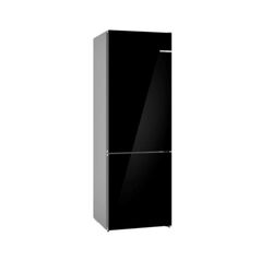 Combina frigorifica bosch kgn49lbcf, 440 l, nofrost, perfectfit, iluminare led, clasa c, h 203 cm, sticla neagra,  Combine frigorifice | electropc.ro