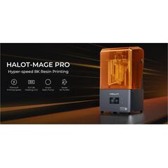 Imprimanta 3d creality halot-mage pro cu rasina, tehnologie sla, stereolitografie, sursa 150w, dimensiuni printare: 228*128*230mm, dimensiuni imprimanta: 333*270*608mm, viteza:170mm/h, inaltime strat:0.05-0.15mm, lcd 10.3", rezolutie: 8k(7680x4320), trans,  Imprimante 3D | electropc.ro