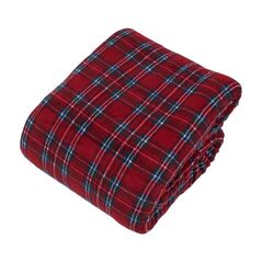 Patura blanita 200x220 cm carouri rosie,  Paturi si Cuverturi | electropc.ro