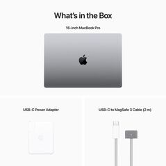 Mbp 2023 16" m2 pro 512gb ssd - space grey (us power adapter with included us-to-eu adapter),  Laptopuri | electropc.ro