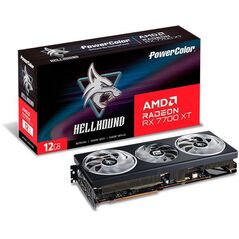 Placa video power color hellhound amd radeon rx 7700 xt 12gb, 192 bit gddr6, pcie 4.0, 1x hdmi 3x dp,  Placi video | electropc.ro