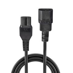Lindy extensie cablu alimentare 2m c14 to c15,  Adaptoare PowerLAN | electropc.ro