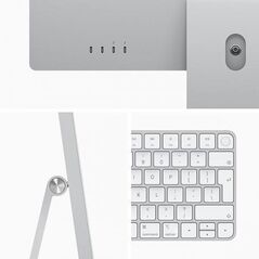 Apple imac 24" retina 4.5k/ apple m1 (cpu 8-core, gpu 7-core, neural engine 16-core)/16gb/1tb - silver - int kb (2021),  All in one PC | electropc.ro
