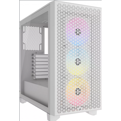 Carcasa corsair 3000d rgb mid-tower, atx, fara sursa, 3 ventilatoare ar120 rgb series incluse, alb,  Carcase | electropc.ro