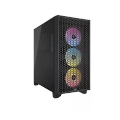 Carcasa corsair 3000d rgb mid-tower, atx, fara sursa, 3 ventilatoare ar120 rgb series incluse, negru,  Carcase | electropc.ro
