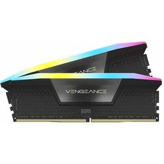 Memorie ram corsair vengeance rgb 32 gb (2x16) ddr5, 6000 mhz, cl36, 1.4v, xmp 3.0 black,  Memorii RAM Desktop | electropc.ro