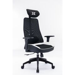 Scaun gaming serioux kyrian, adjustabil, piston pe gaz clasa 4, manere 3d, tetiere reglabile, baza stea cu 5 picioare, suporta pana la 150 kg, alb,  Scaune gaming | electropc.ro