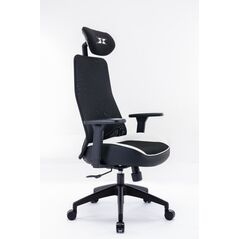 Scaun gaming serioux kyrian, adjustabil, piston pe gaz clasa 4, manere 3d, tetiere reglabile, baza stea cu 5 picioare, suporta pana la 150 kg, alb,  Scaune gaming | electropc.ro