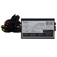 Sursa spacer atx  550, 350w for 550 desktop pc, pfc pasiv, fan 120mm, 1x pci-e (6), 4x s-ata, 1x p8 (4+4), retail box, „sp-gp-550”,  Surse PC | electropc.ro
