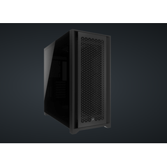 Carcasa corsair 5000d core airflow mid-tower atx pc-black,tempered glass, case expansion slots 7 vertical + 2 horizontal, atx,  Carcase | electropc.ro