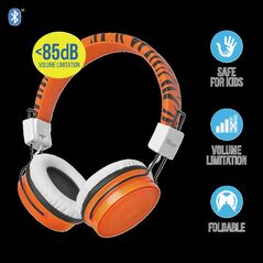 Casti cu microfon trust comi bluetooth kids, wireless, orange,  Casti audio | electropc.ro