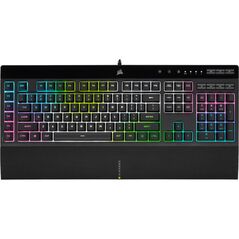 Tastatura gaming corsair k55 pro, iluminare rgb icue, negru,  Tastaturi | electropc.ro