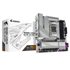 Placa de baza gigabyte b650m aorus elite ax ice am5, 4x ddr5, 1x dp 1x hdmi, 2x pcie x16, 2x m.2, 4x sata 6gb/s, matx,  Placi de baza | electropc.ro