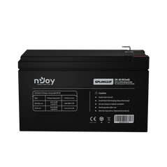 Acumulator njoy gpl09122f 12v 30.55w/cell, capacitate 30.55w/cell evaluat la 1,65v/cell@15 min, tensiune 12v, tip vrla - fara mentenanta, caracteristici: sigilata complet si fara intretinere, peste 260 de cicluri la 100% dod, utilizare standard 5-8 ani, a,  Accesorii UPS-uri | electropc.ro