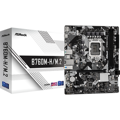 Asrock b760m-h/m.2, cpu supports 13th gen & 12th gen and next gen intel® core™ processors (lga1700), chipset intel® b760, memory dual channel ddr5 memory technology, 2 x ddr5 dimm slots, cpu 1 x hyper m.2 socket (m2_1, key m), supports type 2260/2280 pcie,  Placi de baza | electropc.ro