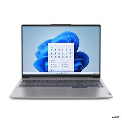 Laptop lenovo thinkbook 16 g6 abp, 16" wuxga (1920x1200) ips 300nits anti-glare, 45% ntsc, amd ryzen™ 5 7530u (6c / 12t, 2.0 / 4.5ghz, 3mb l2 / 16mb l3), video integrated amd radeon™ graphics, ram 1x 16gb so-dimm ddr4-3200, ssd 512gb ssd m.2 2242 pcie® 4.,  Laptopuri | electropc.ro