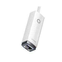 Adaptor retea baseus lite, usb type-c to rj-45 10/100 mbps adapter, led, alb,  Cabluri periferice | electropc.ro