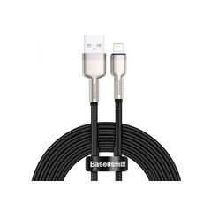 Cablu alimentare si date baseus cafule metal, fast charging data cable pt. smartphone, usb la lightning iphone 2.4a, 2m, negru,  Cabluri periferice | electropc.ro