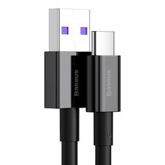 Cablu baseus type-c 66w, 1m, negru,  Cabluri periferice | electropc.ro